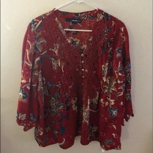 Floral Demin blouse